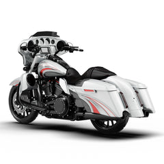 HR3 Candy Red / Silver Honeycomb Fade Complete Body Fairing Kit For Harley CVO Street Glide FLHXSE 14-23