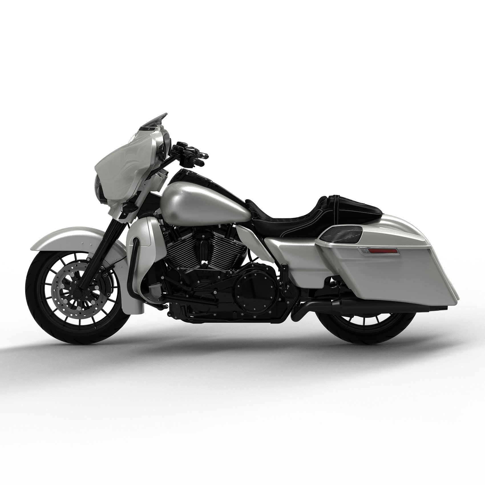 HR3 Silver Fortune Complete Body Fairing Kit For Harley CVO Street Glide FLHXSE 14-23