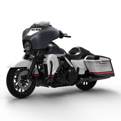 HR3 Charred Steel & Lightning Silver Complete Body Fairing Kit For Harley CVO Street Glide FLHXSE 14-23
