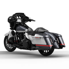 HR3 Charred Steel & Lightning Silver Complete Body Fairing Kit For Harley CVO Street Glide FLHXSE 14-23