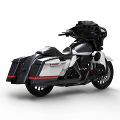 HR3 Charred Steel & Lightning Silver Complete Body Fairing Kit For Harley CVO Street Glide FLHXSE 14-23