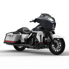 HR3 Charred Steel & Lightning Silver Complete Body Fairing Kit For Harley CVO Street Glide FLHXSE 14-23
