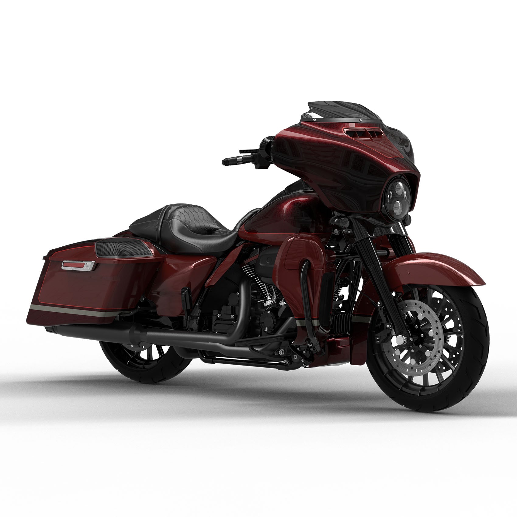 HR3 Black Forest & Wineberry Complete Body Fairing Kit For Harley CVO Street Glide FLHXSE 14-23
