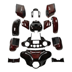 HR3 Black Forest & Wineberry Complete Body Fairing Kit For Harley CVO Street Glide FLHXSE 14-23