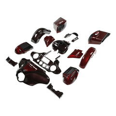 HR3 Black Forest & Wineberry Complete Body Fairing Kit For Harley CVO Street Glide FLHXSE 14-23