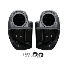 HR3 Gold / Black Geometric Shape Fade Vented Lower Fairing Kit With 6.5" Speaker Pods For Harley Touring models 2014-2024