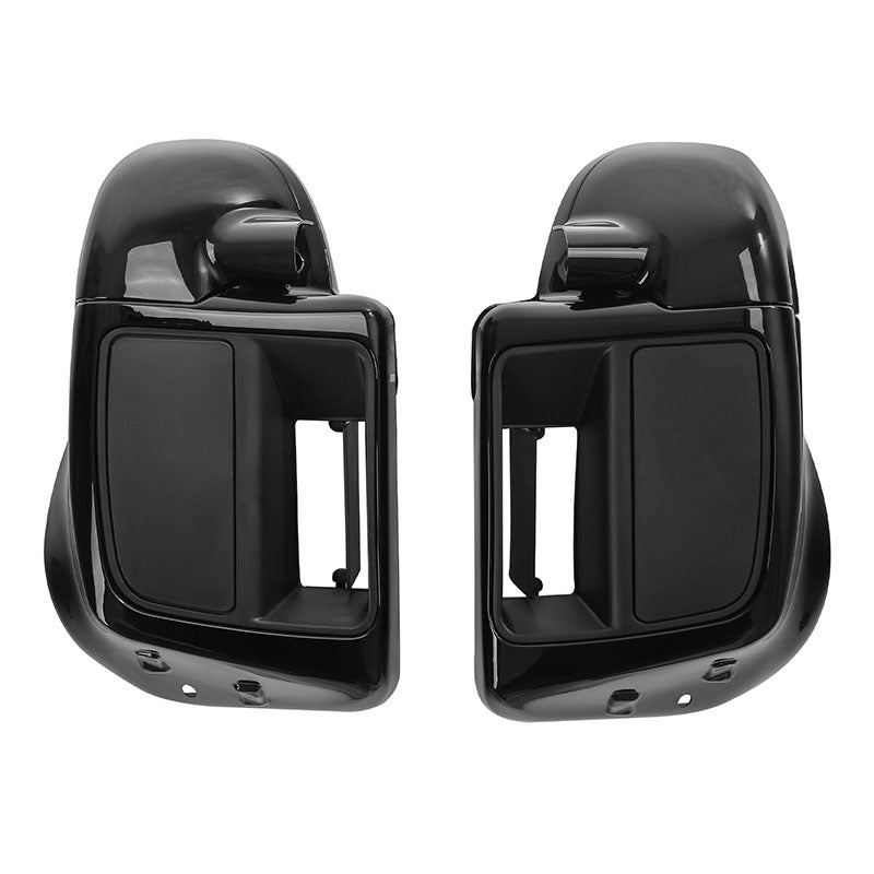HR3 Vivid Black Vented Lower Fairing Kit With 6.5" Speaker Pods For Harley Touring models 2014-2024