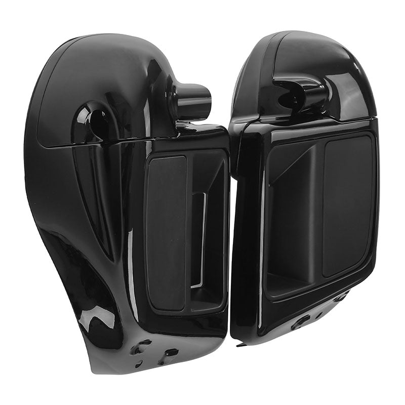 HR3 Vivid Black Vented Lower Fairing Kit With 6.5" Speaker Pods For Harley Touring models 2014-2024