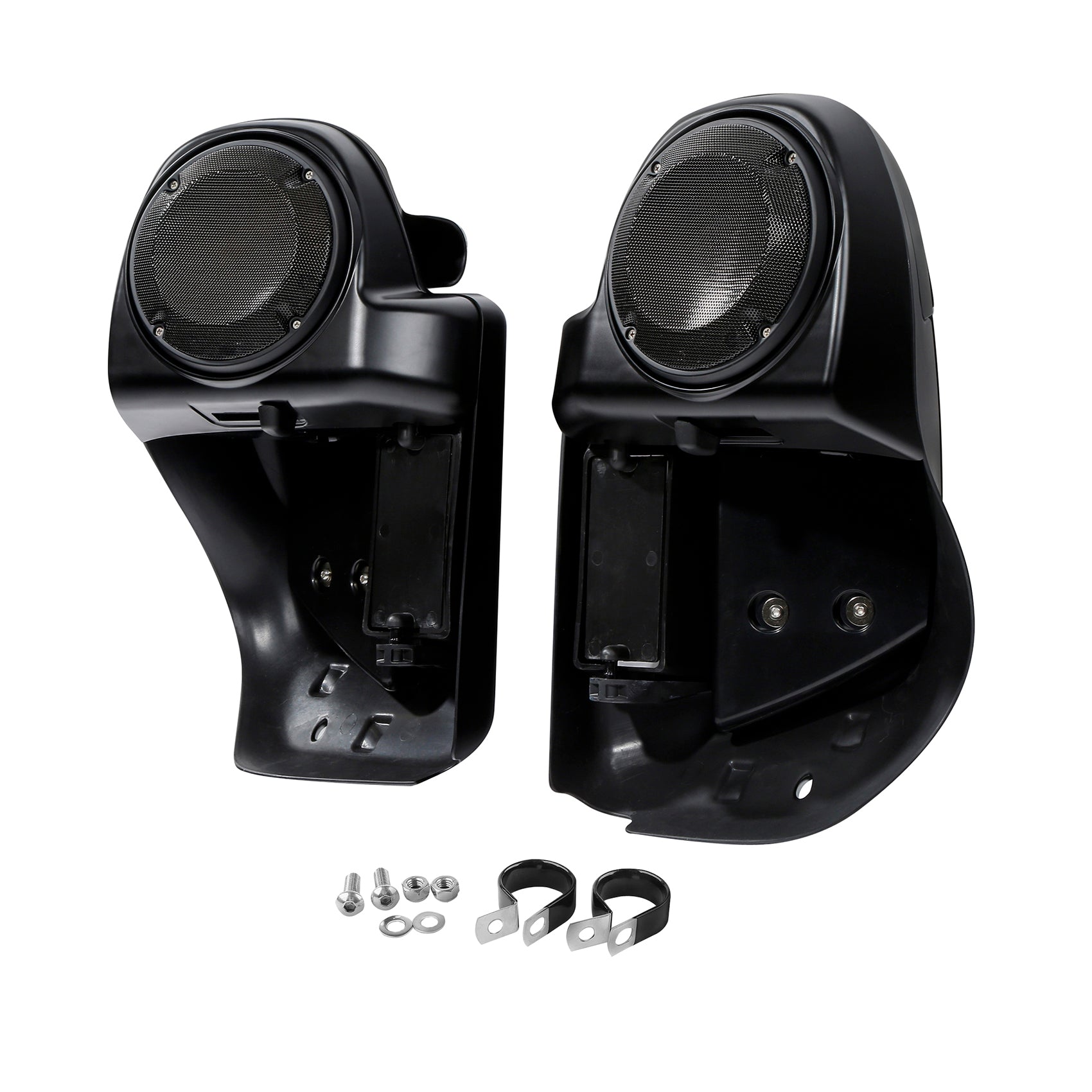 HR3 Black Denim Vented Lower Fairing Kit With 6.5" Speaker Pods For Harley Touring models 2014-2024
