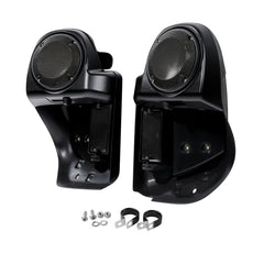 HR3 Black Denim Vented Lower Fairing Kit With 6.5" Speaker Pods For Harley Touring models 2014-2024