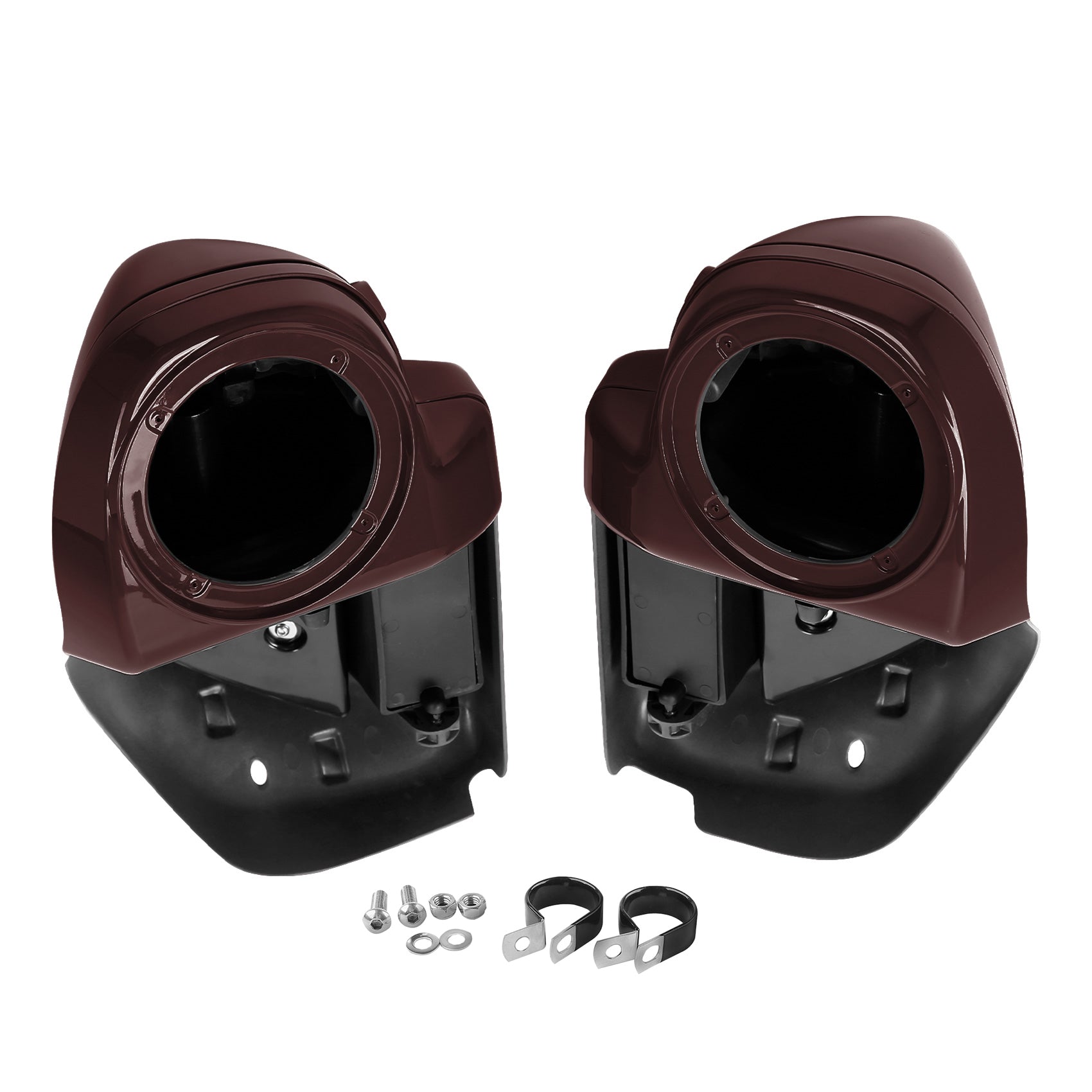 HR3 Twisted Cherry Vented Lower Fairing Kit With 6.5" Speaker Pods For Harley Touring models 2014-2024