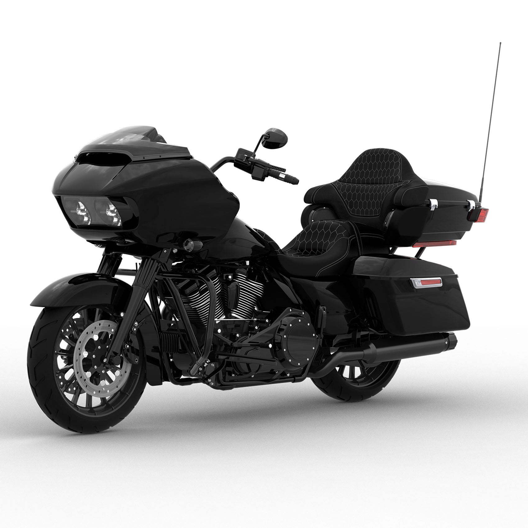 HR3 Vivid Black Complete Body Fairing Kit For Harley Road Glide Limited FLTRK 15-23