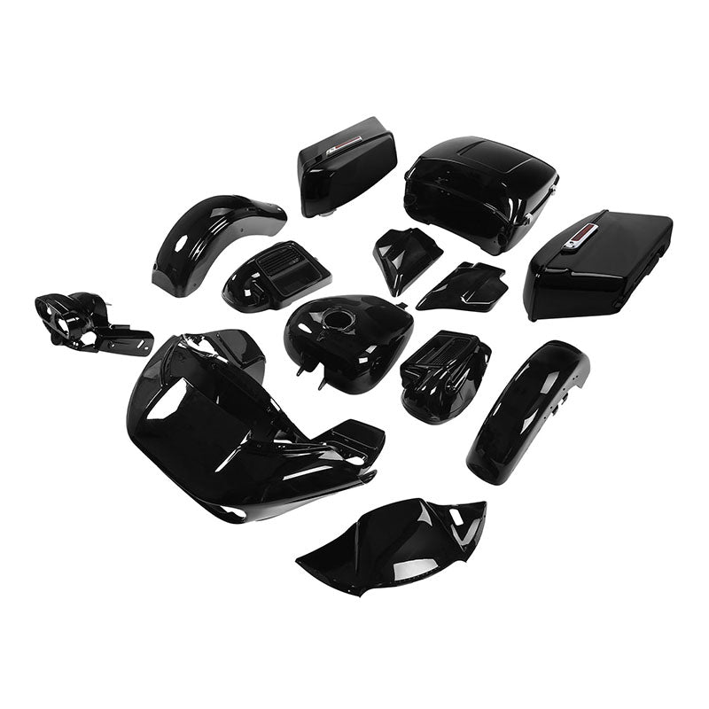 HR3 Vivid Black Complete Body Fairing Kit For Harley Road Glide Limited FLTRK 15-23