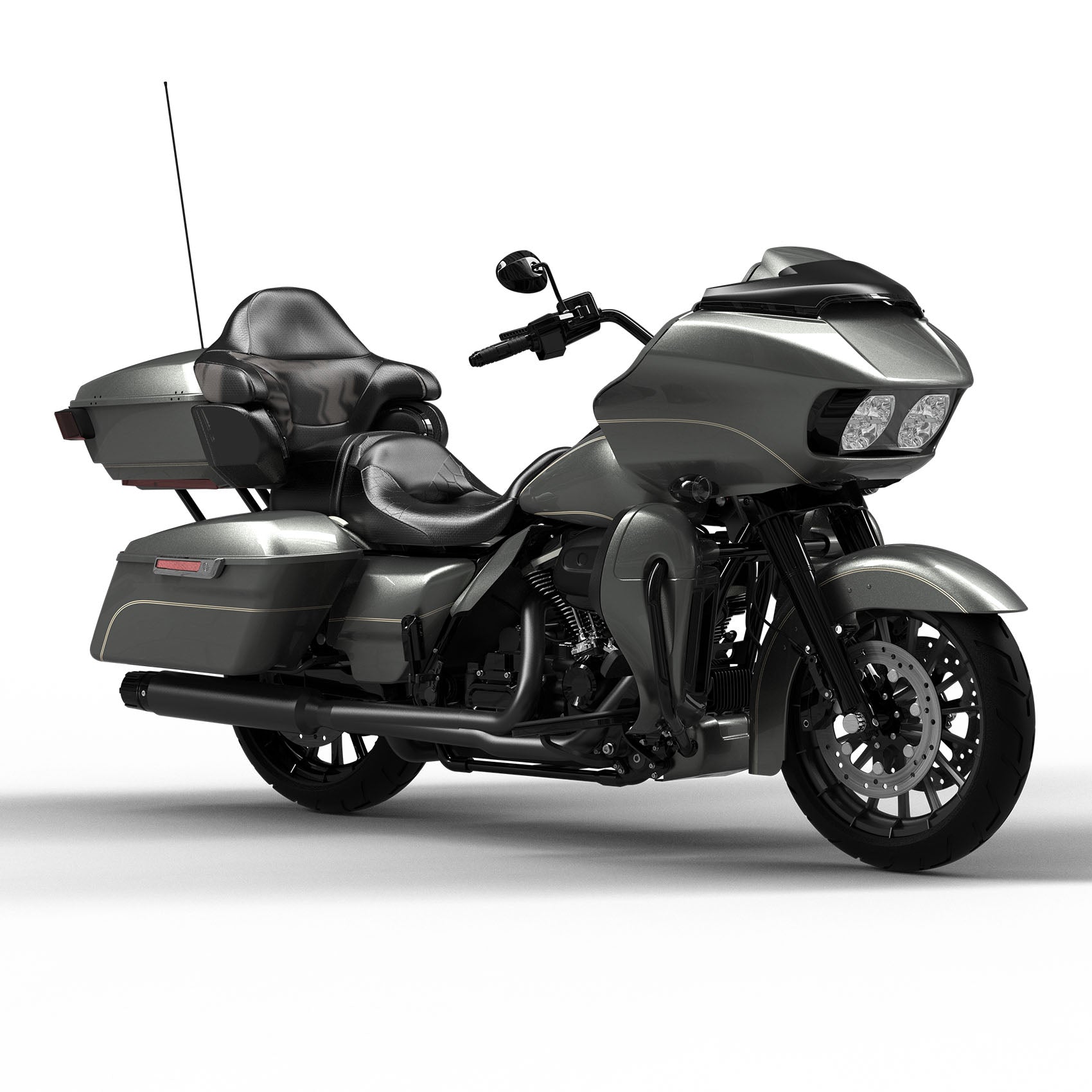 HR3 Industrial Gray Complete Body Fairing Kit For Harley Road Glide Limited FLTRK 15-23