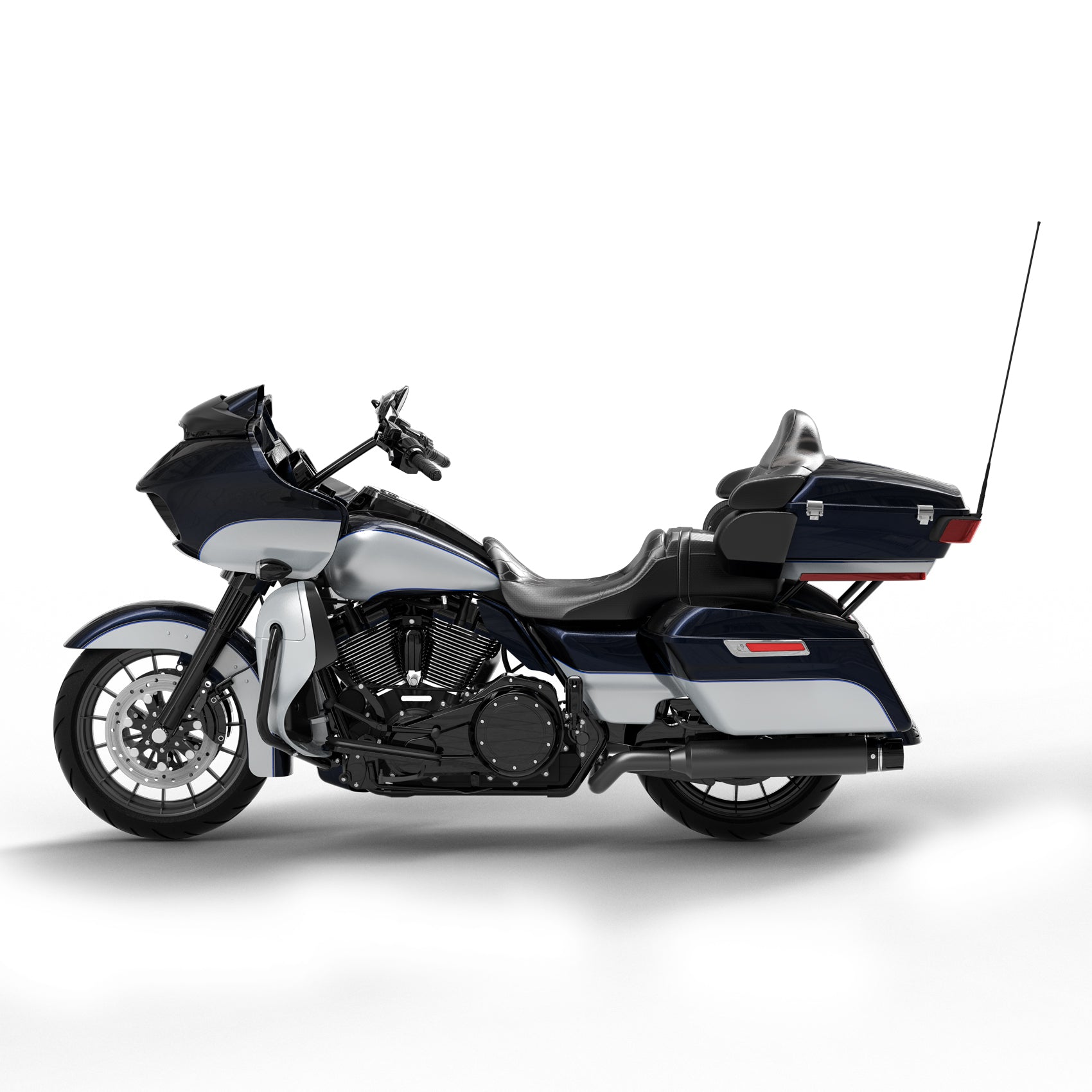 HR3 Midnight Blue / Barracuda Silver 2019RGU Complete Body Fairing Kit For Harley Road Glide Limited FLTRK 15-23