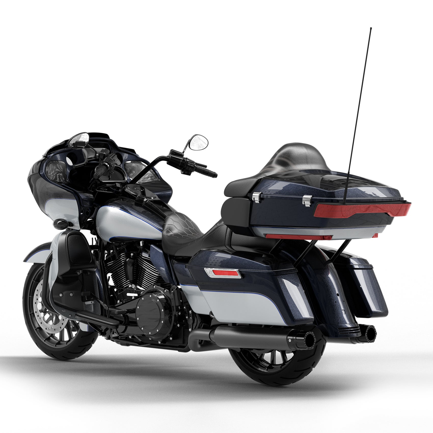 HR3 Midnight Blue / Barracuda Silver 2019RGU Complete Body Fairing Kit For Harley Road Glide Limited FLTRK 15-23