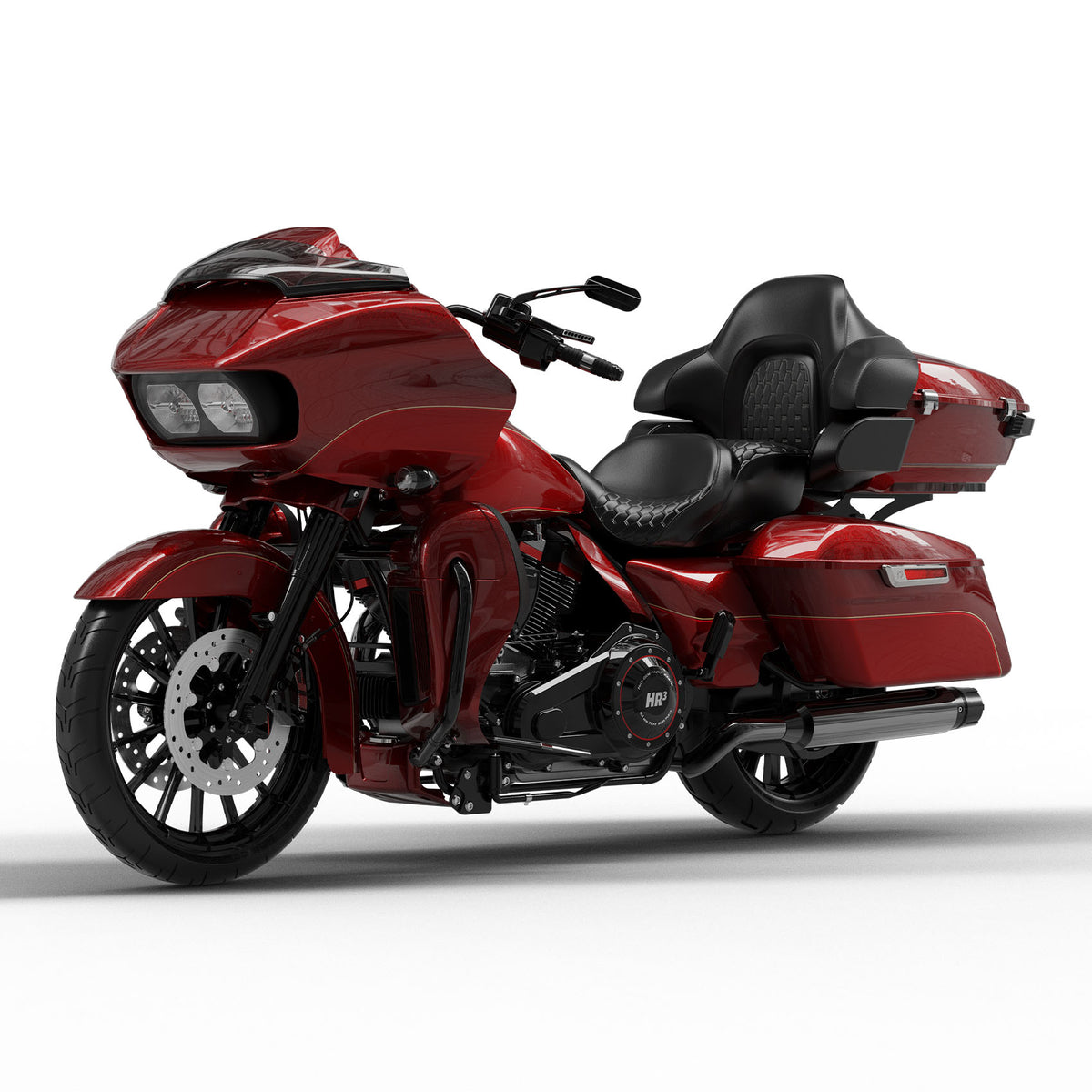 HR3 Mysterious Red Sunglo/ Velocity Red Sunglo 2016RGU Complete Body Fairing Kit For Harley Road Glide Limited FLTRK 15-23