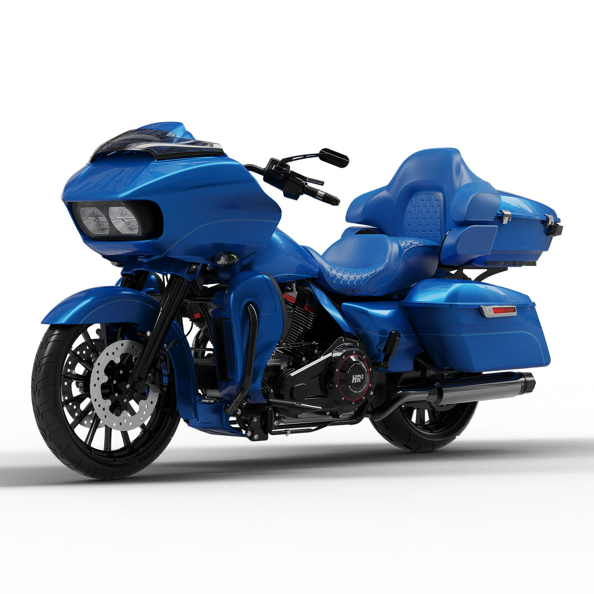 HR3 Electric Blue 2018RGU Complete Body Fairing Kit For Harley Road Glide Limited FLTRK 15-23