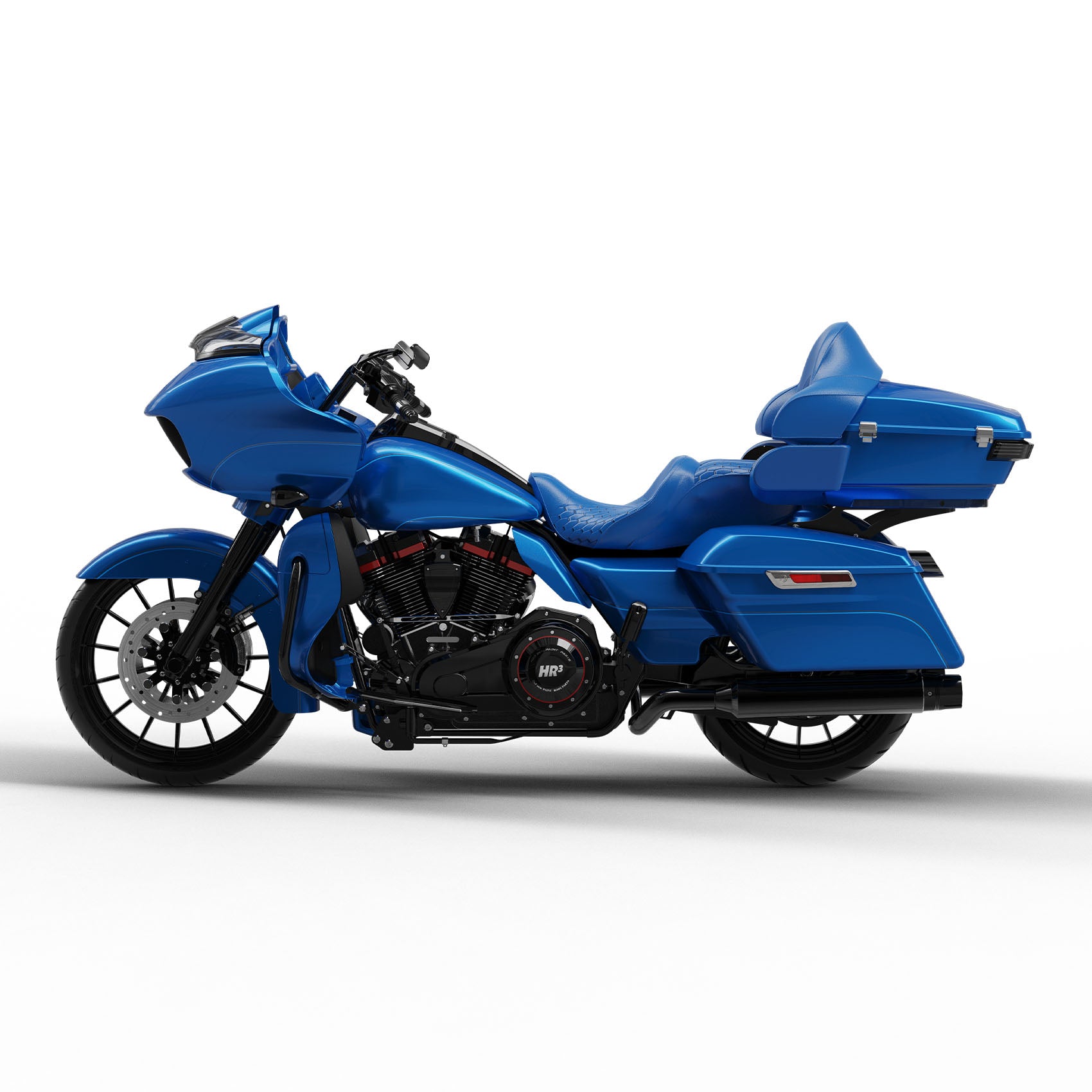 HR3 Electric Blue 2018RGU Complete Body Fairing Kit For Harley Road Glide Limited FLTRK 15-23