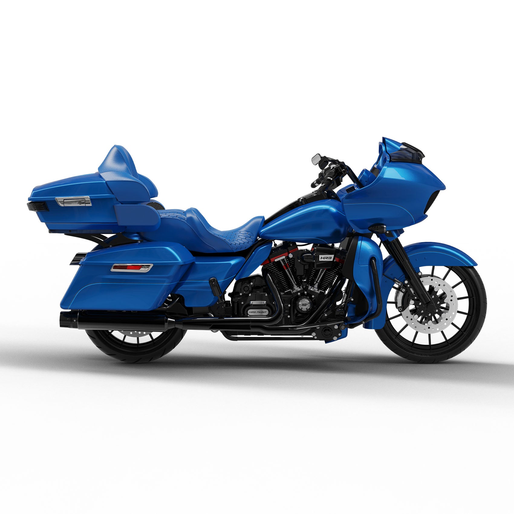 HR3 Electric Blue 2018RGU Complete Body Fairing Kit For Harley Road Glide Limited FLTRK 15-23