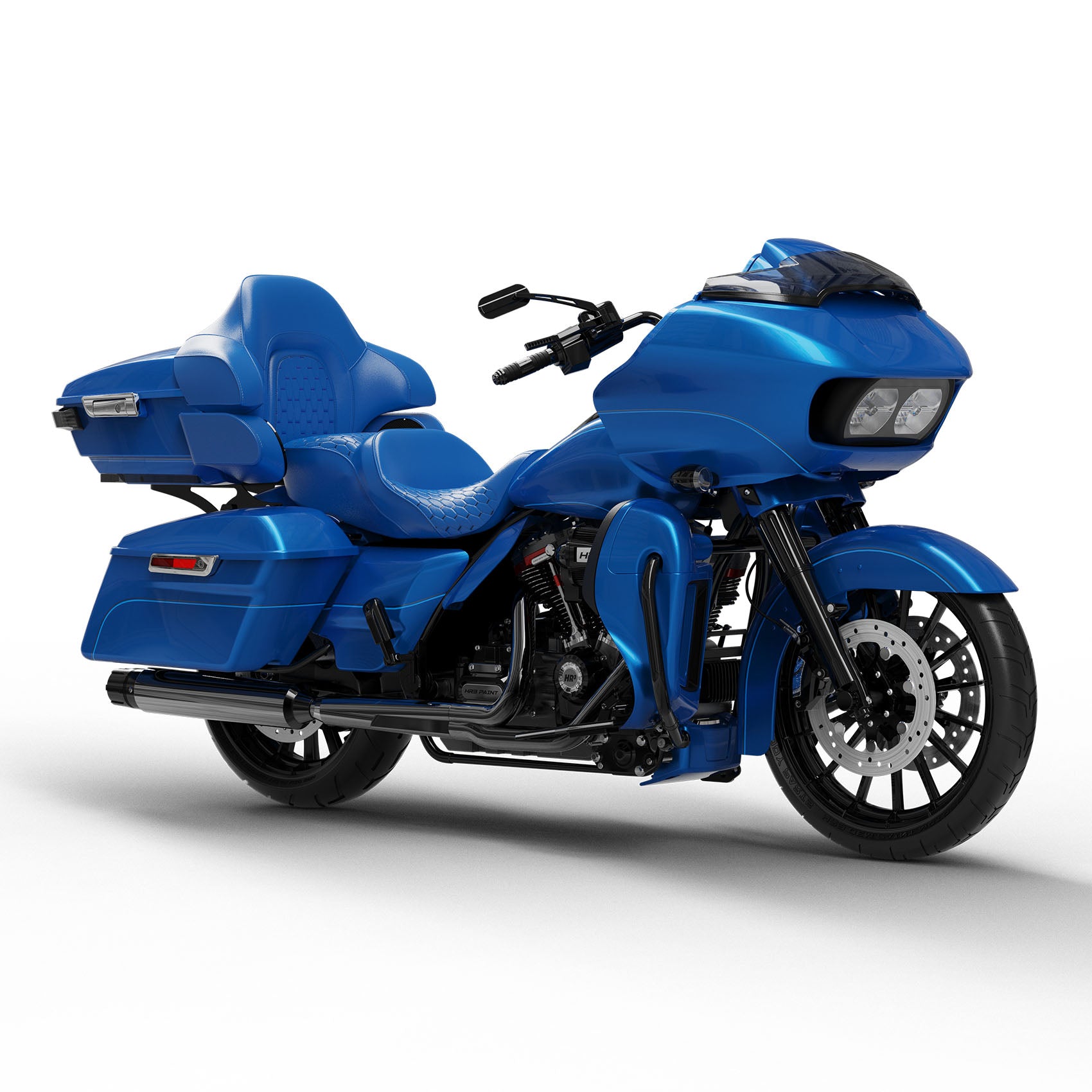 HR3 Electric Blue 2018RGU Complete Body Fairing Kit For Harley Road Glide Limited FLTRK 15-23