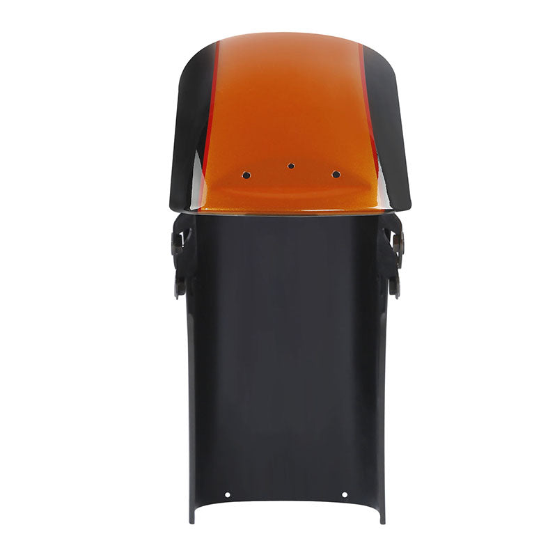 HR3 Amber Whiskey/Vivid Black Motorcycle 18" Front Mudguard Fender (can be installed with lighting) For Harley Touring Electra Glide Ultra Limited Tri Glide 14-23