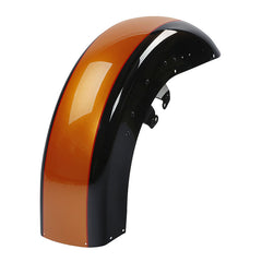 HR3 Amber Whiskey/Vivid Black Motorcycle 18" Front Mudguard Fender (can be installed with lighting) For Harley Touring Electra Glide Ultra Limited Tri Glide 14-23