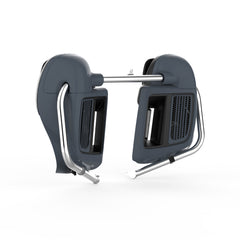 HR3 Gunship Gray Vented Lower Fairing Kit For Harley Touring Models 2014-2023 (Fits water cooled models)
