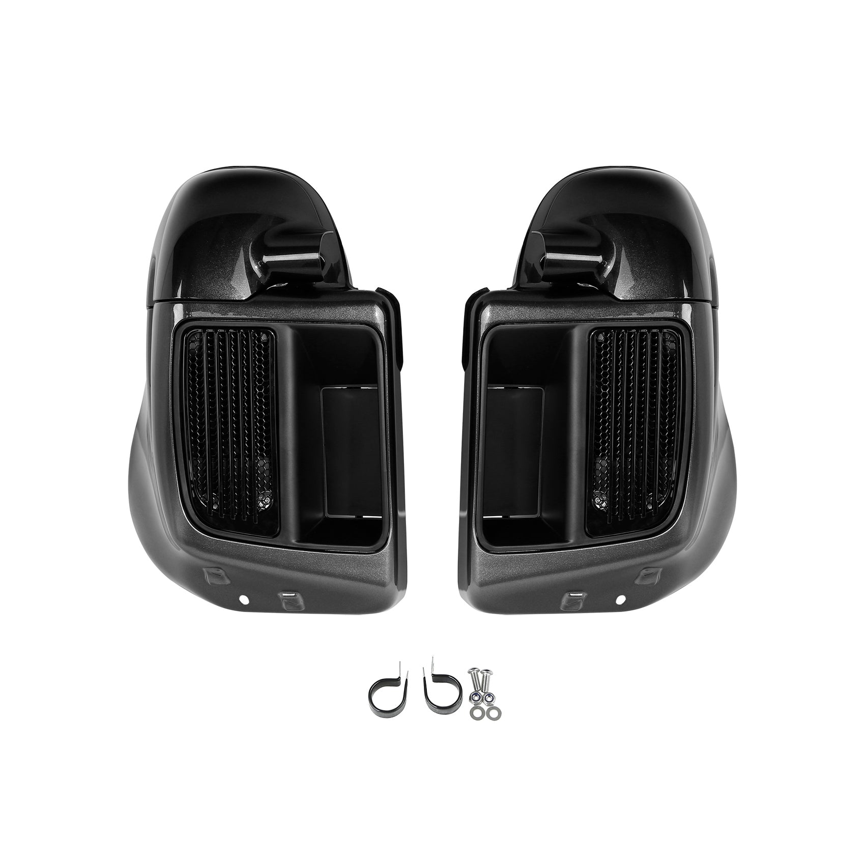 HR3 Black Earth Fade Vented Lower Fairing Kit For Harley Touring Models 2014-2023 (Fits water cooled models)