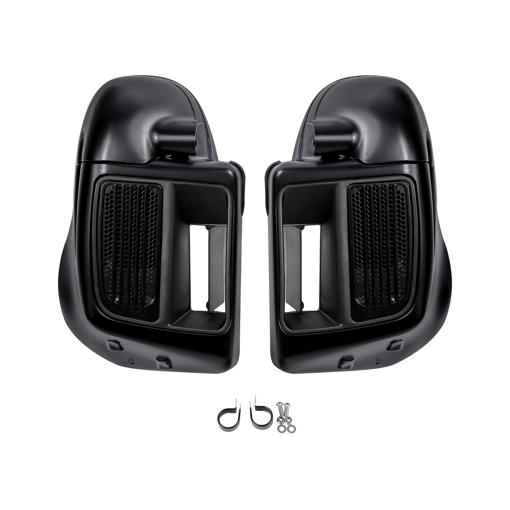 HR3 Black Denim Vented Lower Fairing Kit For Harley Touring Models 2014-2023 (Fits water cooled models)