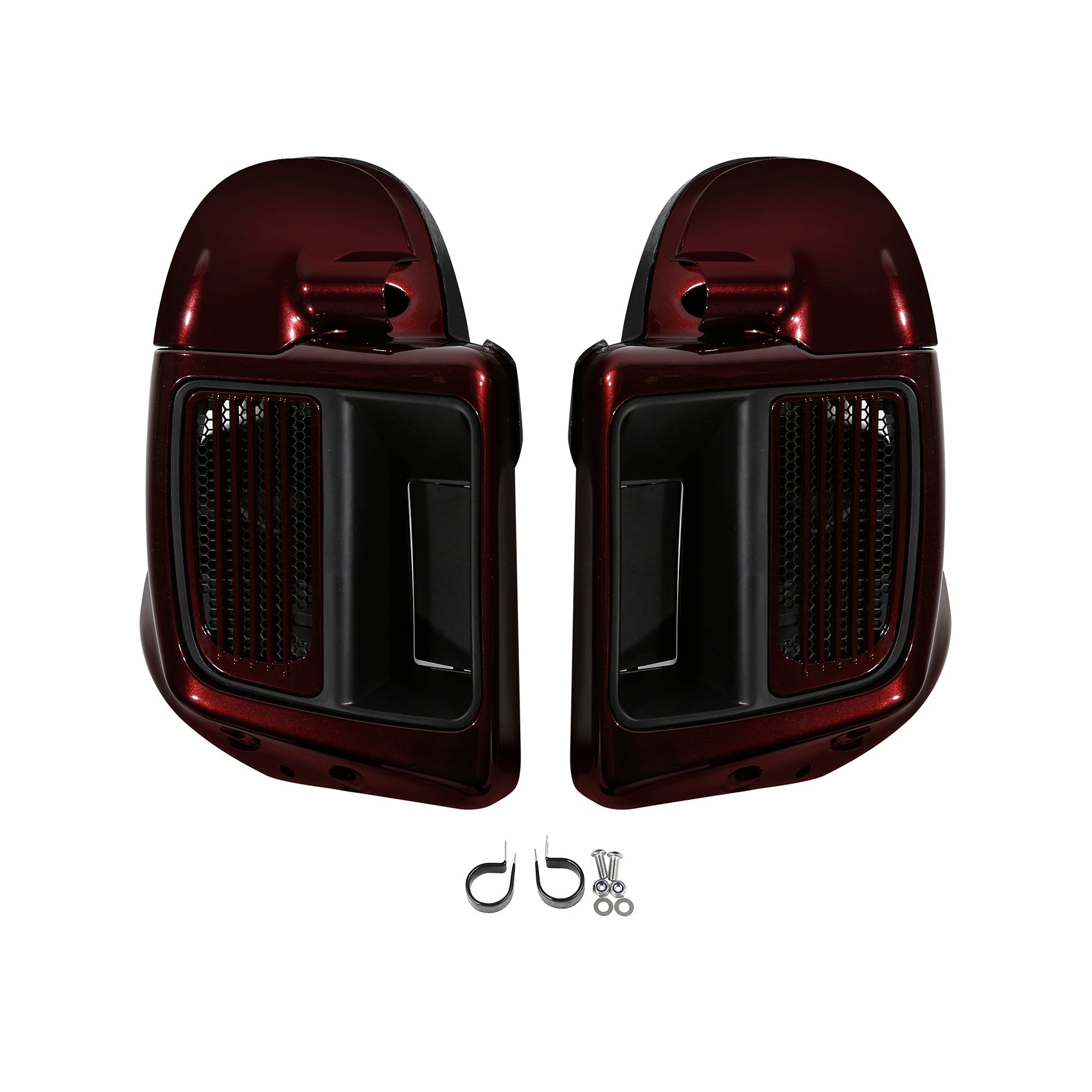 HR3 Twisted Cherry Vented Lower Fairing Kit For Harley Touring Models 2014-2023 (Fits water cooled models)