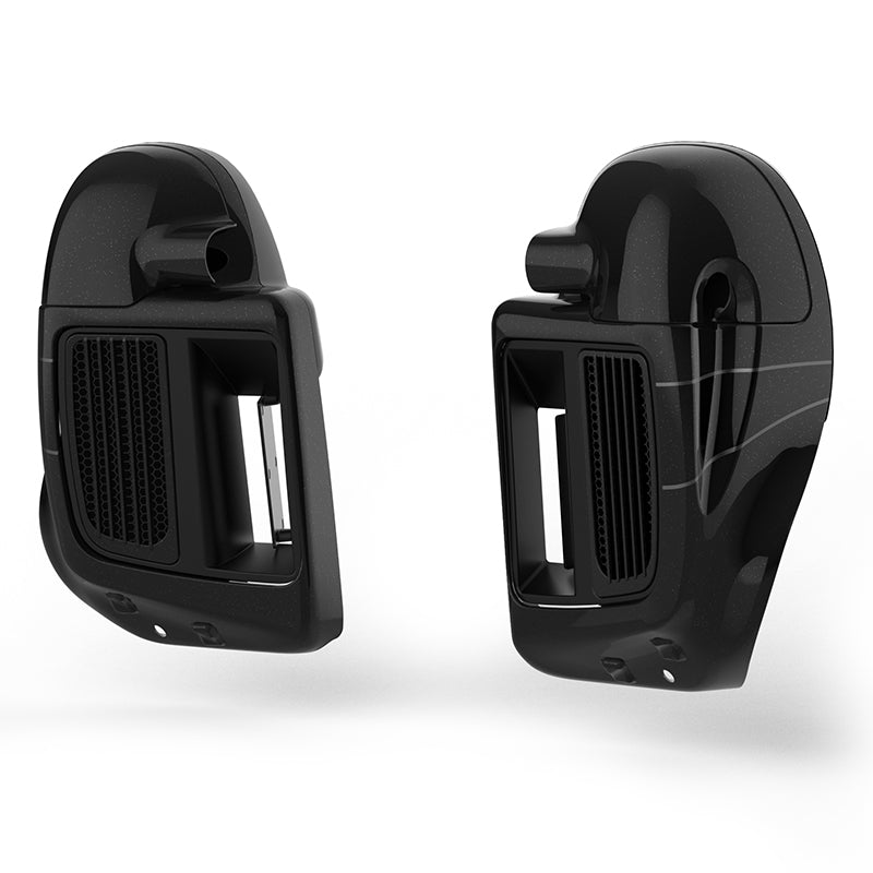 HR3 Dark Slate Candy / Arctic Black Vented Lower Fairing Kit For Harley Touring Models 2014-2023 (Fits water cooled models)