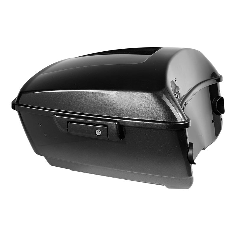 HR3 Black Earth Fade King Size Touring Trunk Luggage with Speaker Cut Outs For 14-24 Harley Touring