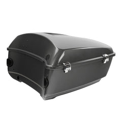 HR3 Industrial Gray King Size Touring Trunk Luggage with Speaker Cut Outs For 14-24 Harley Touring
