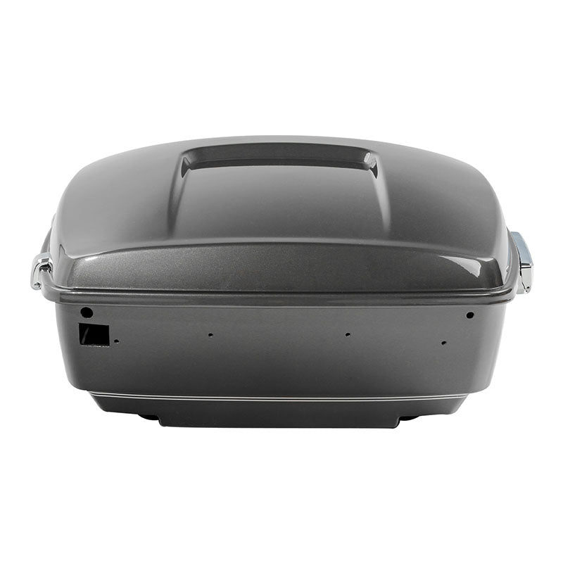 HR3 Industrial Gray King Size Touring Trunk Luggage with Speaker Cut Outs For 14-24 Harley Touring