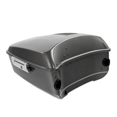 HR3 Industrial Gray King Size Touring Trunk Luggage with Speaker Cut Outs For 14-24 Harley Touring