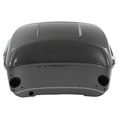 HR3 Industrial Gray King Size Touring Trunk Luggage with Speaker Cut Outs For 14-24 Harley Touring
