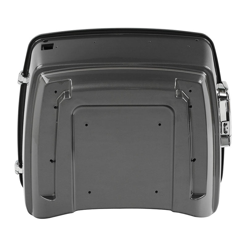HR3 Industrial Gray King Size Touring Trunk Luggage with Speaker Cut Outs For 14-24 Harley Touring