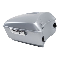 HR3 Barracuda Silver King Size Touring Trunk Luggage with Speaker Cut Outs For 14-24 Harley Touring