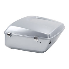 HR3 Barracuda Silver King Size Touring Trunk Luggage with Speaker Cut Outs For 14-24 Harley Touring