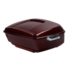 HR3 Mysterious Red Sunglo/ Velocity Red Sunglo King Size Touring Trunk Luggage with Speaker Cut Outs For 14-24 Harley Touring