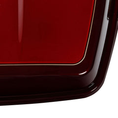 HR3 Mysterious Red Sunglo/ Velocity Red Sunglo King SizeTouring Trunk Luggage with Speaker Cut Outs For 14-24 Harley Touring