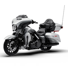 HR3 Silver / Black Honeycomb Fade Complete Body Fairing Kit For Harley Ultra Limited FLHTK 14-23