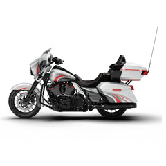 HR3 Candy Red / Silver Honeycomb Fade Complete Body Fairing Kit For Harley Ultra Limited FLHTK 14-23