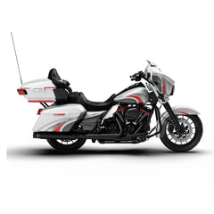 HR3 Candy Red / Silver Honeycomb Fade Complete Body Fairing Kit For Harley Ultra Limited FLHTK 14-23