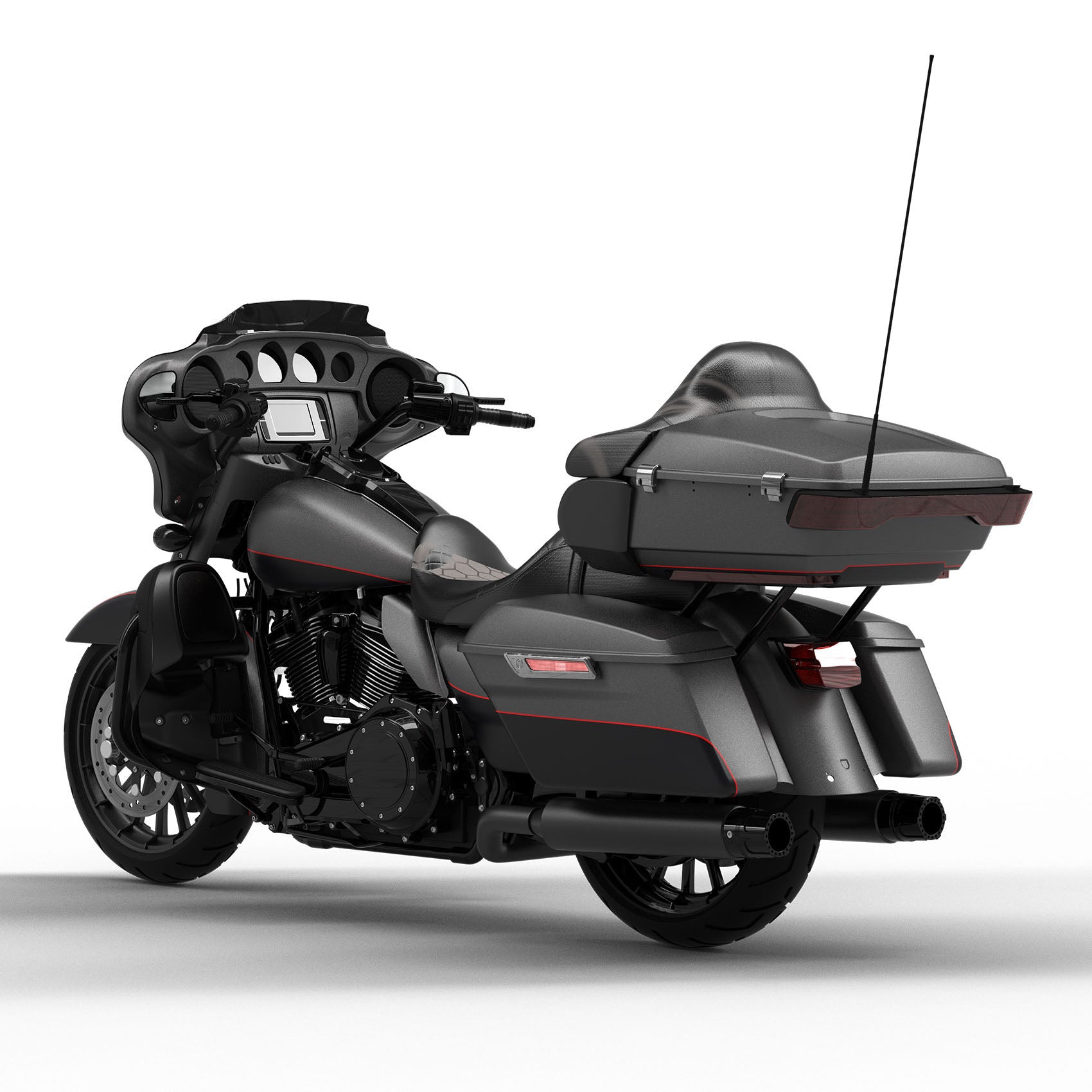 HR3 Industrial Gray Denim / Black Denim Complete Body Fairing Kit For Harley Ultra Limited FLHTK 14-23