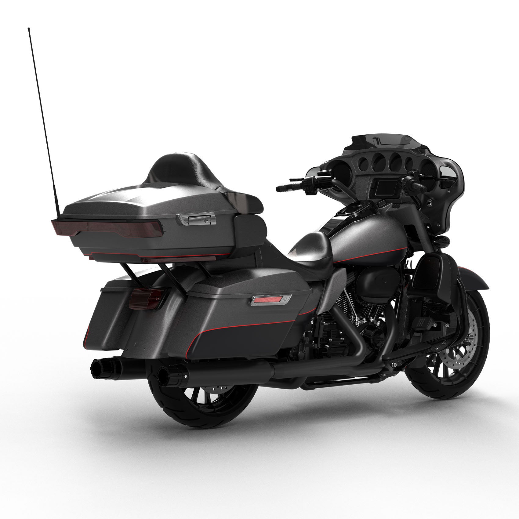 HR3 Industrial Gray Denim / Black Denim Complete Body Fairing Kit For Harley Ultra Limited FLHTK 14-23