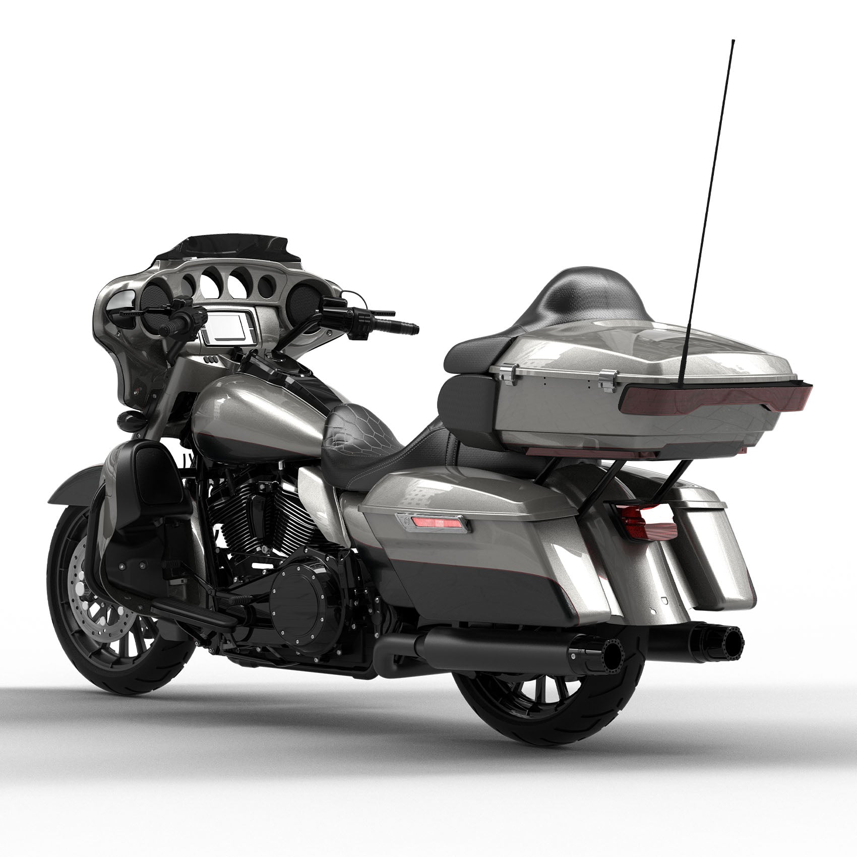 HR3 Billet Silver / Vivid Black Complete Body Fairing Kit For Harley Ultra Limited FLHTK 14-23