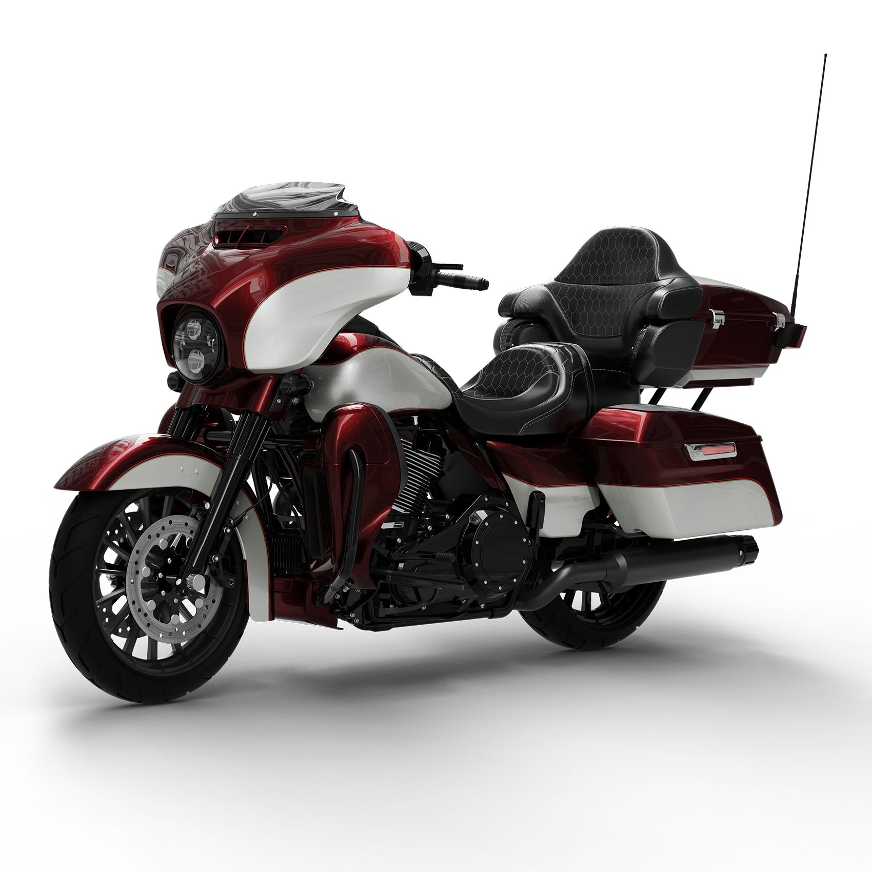 HR3 Twisted Cherry / Silver Fortune Complete Body Fairing Kit For Harley Ultra Limited FLHTK 14-23