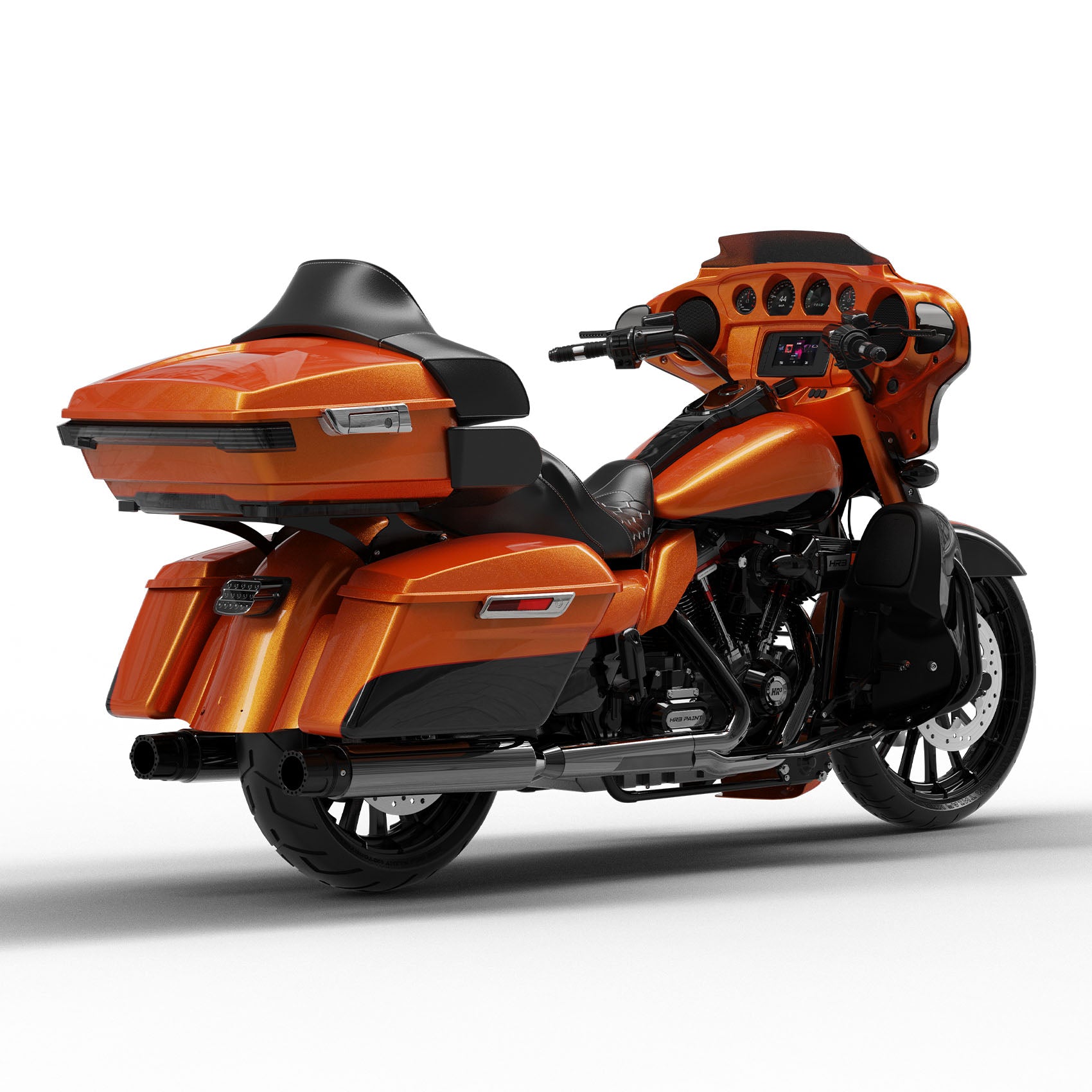 HR3 Amber Whiskey / Vivid Black Complete Body Fairing Kit For Harley Ultra Limited FLHTK 14-23